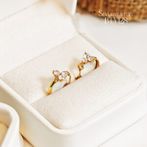 BTV151 Bông tai vàng Senyda nụ ngọc trai nước ngọt