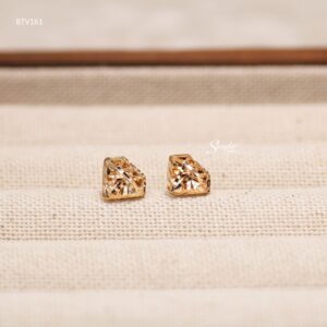 BTV161 Bông tai vàng Senyda hình kim cương giác