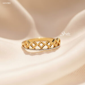 NHV083 Nhẫn vàng Senyda vương miện thoi giác