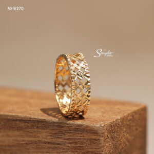NHV270 Nhẫn vàng Senyda bản giác lưới