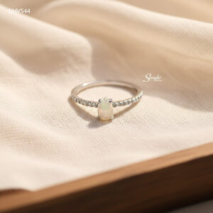 NHV544 Nhẫn vàng Senyda Opal giọt nước đai hàng đá