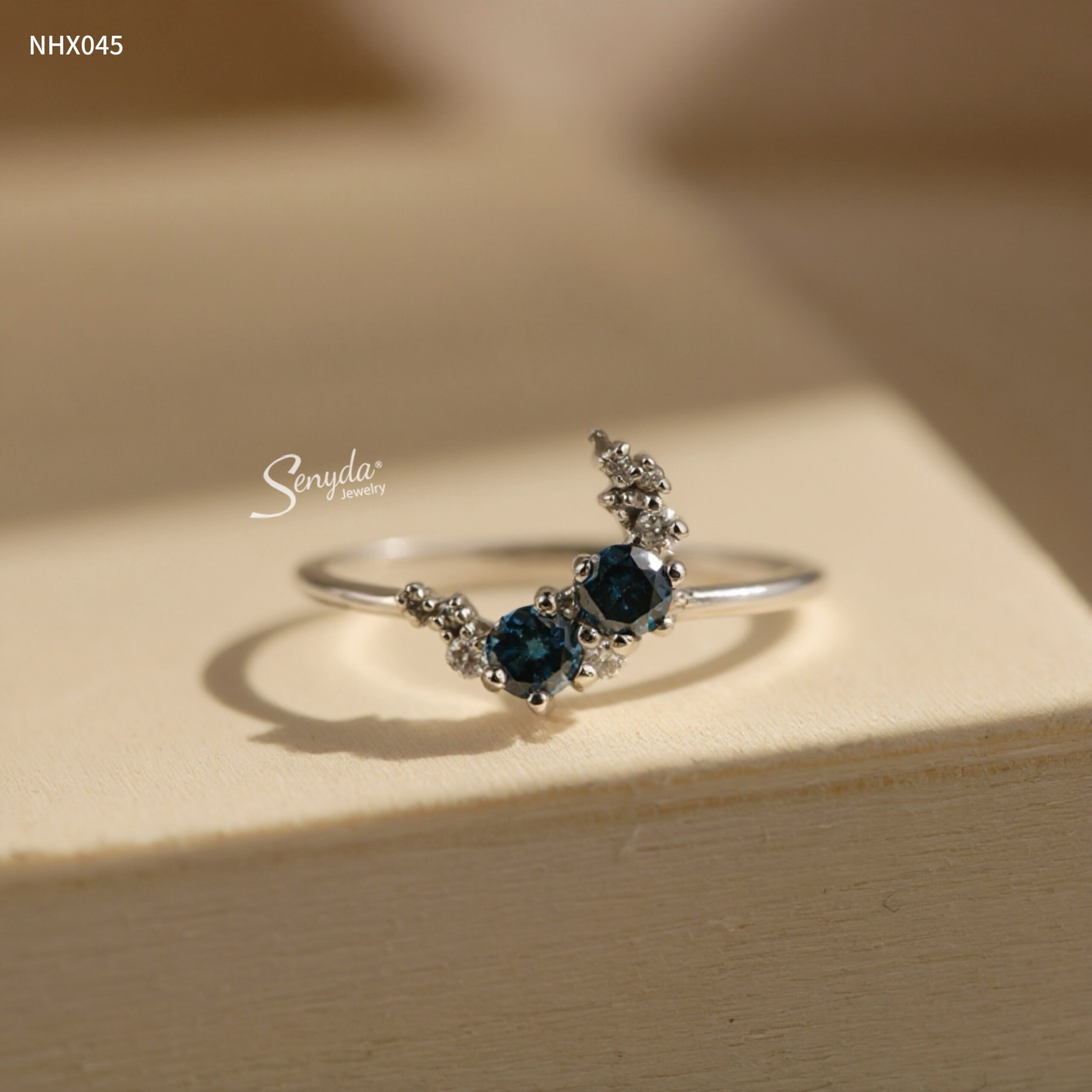 NHX045 Nhẫn kim cương Senyda Mặt trăng