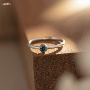 NHX051 Nhẫn kim cương Senyda nụ xoàn chấu bao