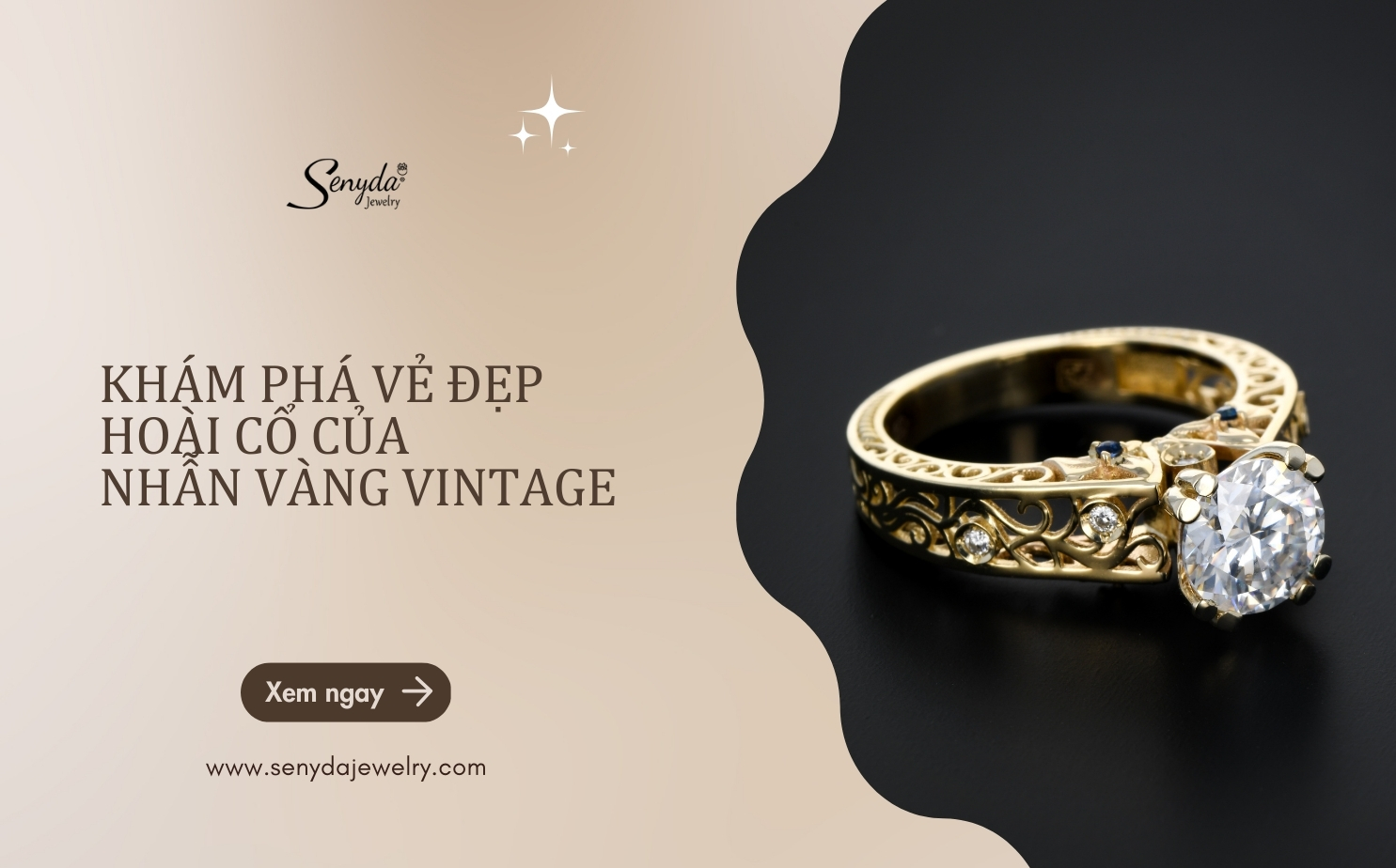 Khám phá vẻ đẹp hoài cổ của nhẫn vàng vintage