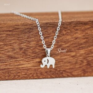 DC617 Dây chuyền bạc Ý Senyda mặt voi treo