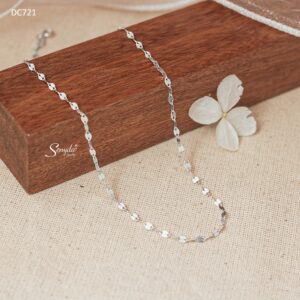 DC721 Dây chuyền bạc Ý Senyda lá me nhỏ