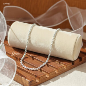 DN020 Dây chuyền bạc Senyda chữ cong tròn vừa cho nam