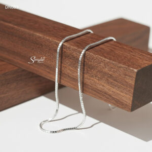 DN083 Dây chuyền bạc Senyda mì vuông mềm vừa 1.6mm cho nam