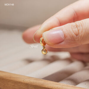 MDV148 Dây chuyền vàng Senyda mặt charm chuông nhỏ khoen tròn giác