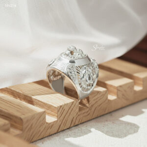 NN214 Nhẫn bạc Senyda mặt Sư tử cho nam