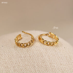 BTV562 Bông tai vàng Senyda khoen kiểu khoen lật hở