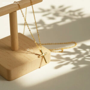 MDV462 Dây chuyền vàng Senyda mặt thánh giá trơn