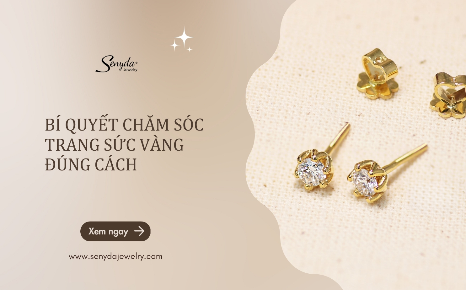 Bí quyết chăm sóc trang sức vàng đúng cách