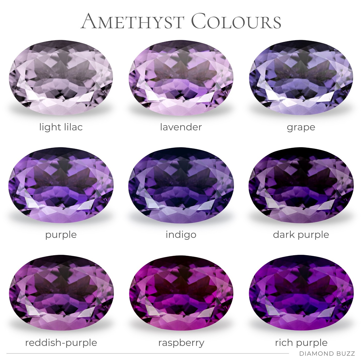 Màu sắc của thạch anh tím. (Nguồn hình ảnh: diamond_buzz.)