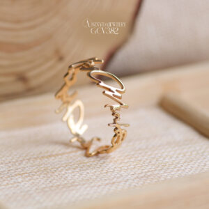 NHV034-M Nhẫn vàng custom Senyda full chữ