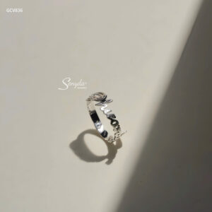 NHV034-M Nhẫn vàng custom Senyda full chữ