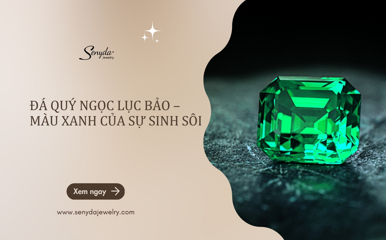 Đá quý Ngọc Lục Bảo – Màu xanh của sự sinh sôi