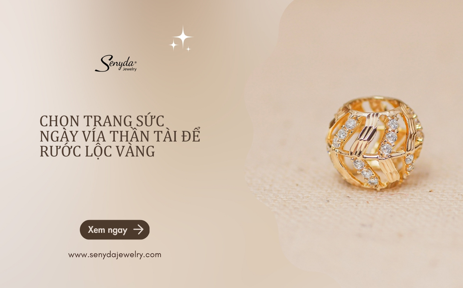 Chọn trang sức ngày vía Thần Tài