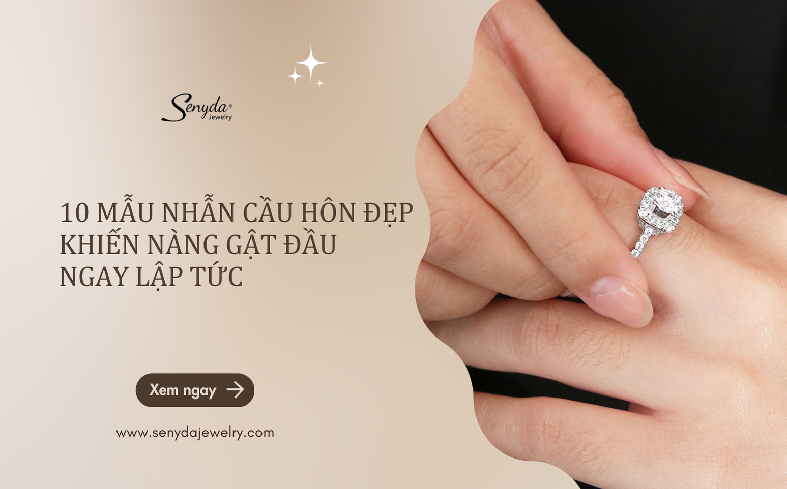 10 mẫu nhẫn cầu hôn đẹp