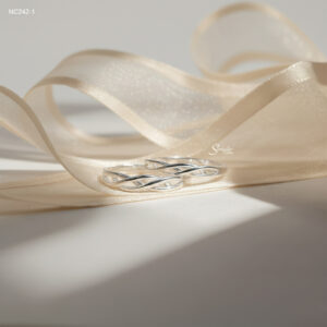 NC242 Nhẫn đôi bạc Ý Senyda bính trơn