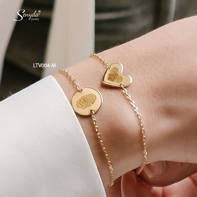 Tạo dấu ấn kỷ niệm cho bạn với lắc tay vàng khắc tên