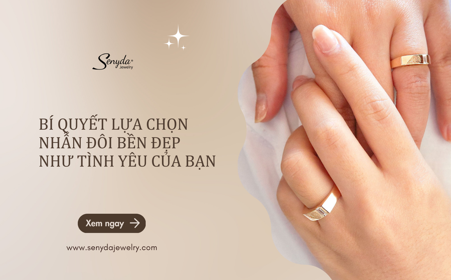Bí quyết lựa chọn nhẫn đôi bền đẹp như tình yêu của bạn