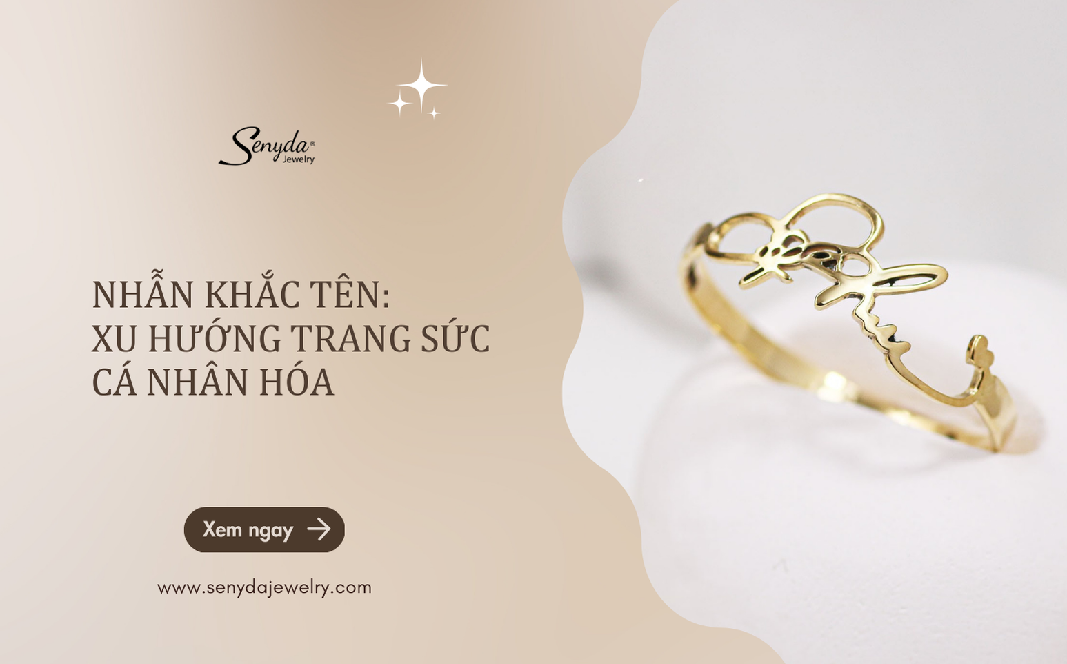 Nhẫn khắc tên: Xu hướng trang sức cá nhân hóa đang lên ngôi