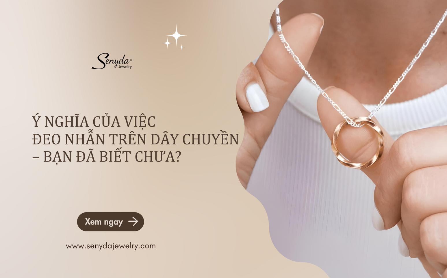 Ý nghĩa của việc đeo nhẫn trên dây chuyền