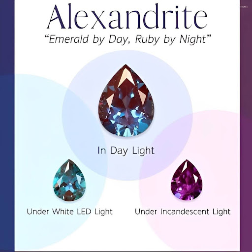 Đá quý Alexandrite - Khả năng thay đổi màu sắc kinh ngạc