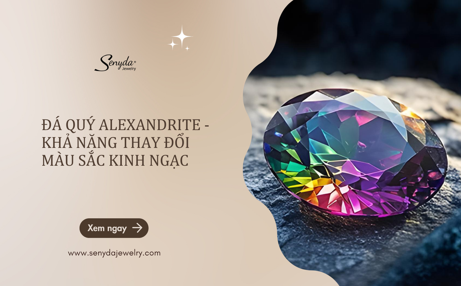 Đá quý Alexandrite - Khả năng thay đổi màu sắc kinh ngạc
