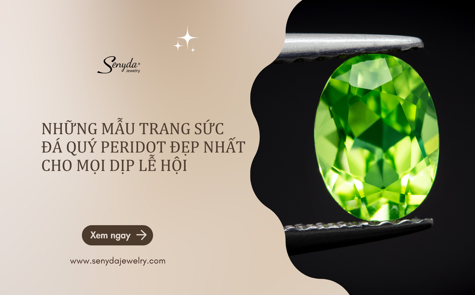 Những mẫu trang sức đá quý Peridot đẹp nhất cho mọi dịp lễ hội