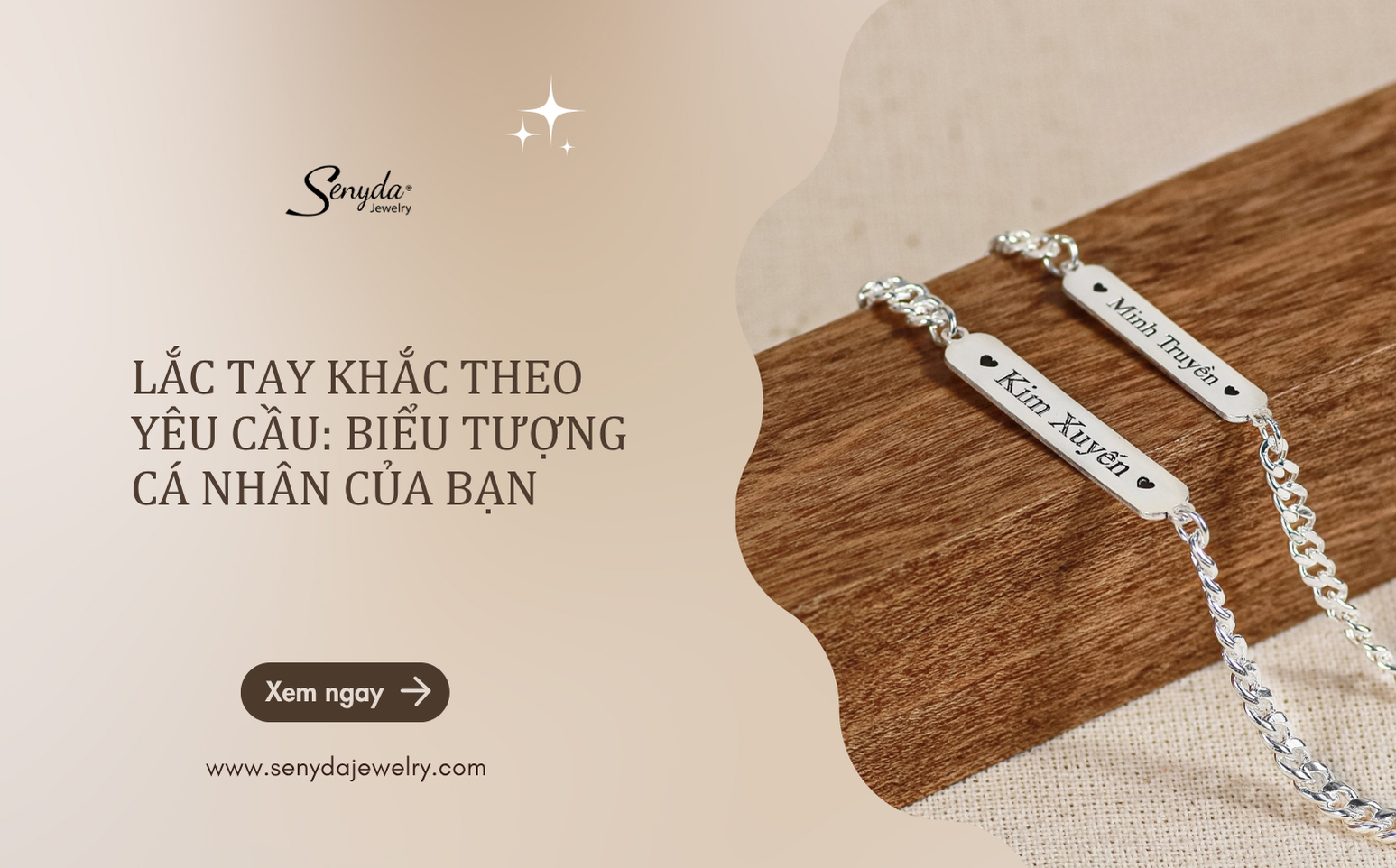 Lắc tay khắc theo yêu cầu: Biểu tượng cá nhân của bạn