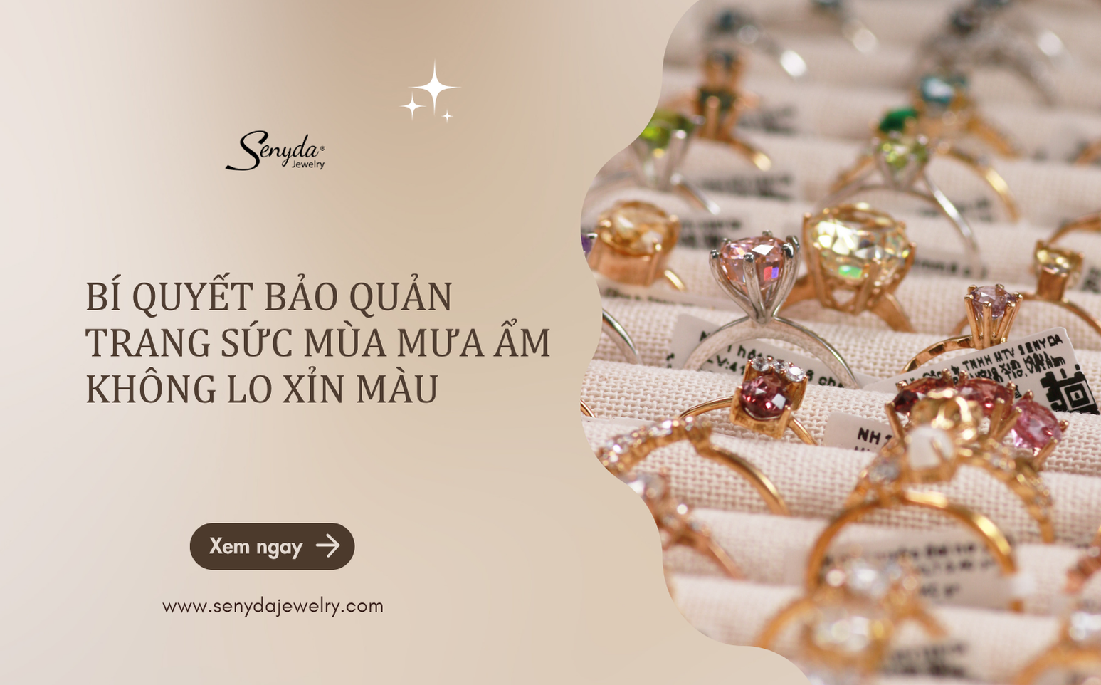 bí quyết bảo quản trang sức mùa mưa ẩm