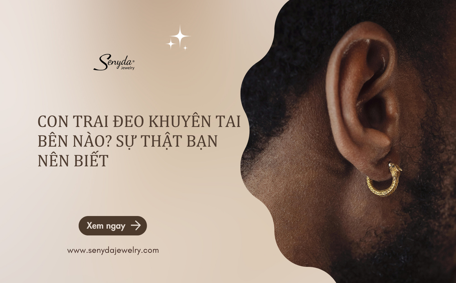 Con trai đeo khuyên tai bên nào