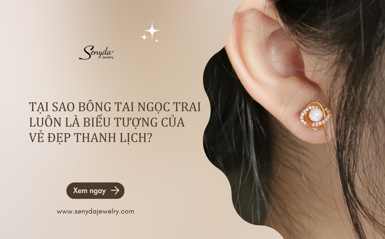 Tại sao bông tai ngọc trai luôn là biểu tượng của vẻ đẹp thanh lịch?