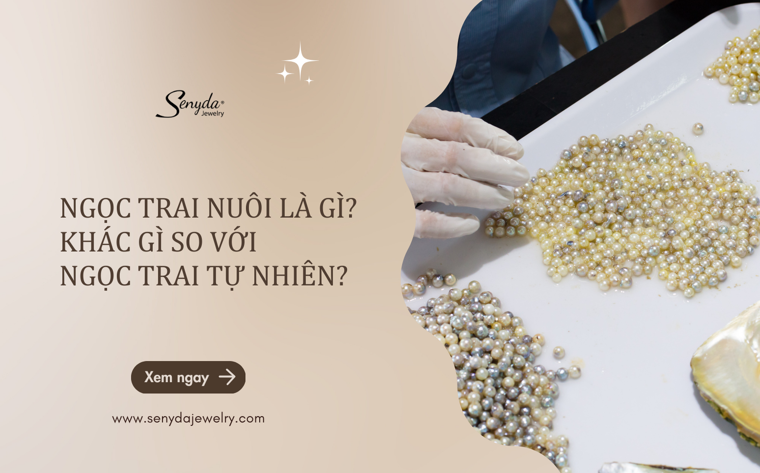 Ngọc trai nuôi là gì? Khác gì so với ngọc trai tự nhiên?