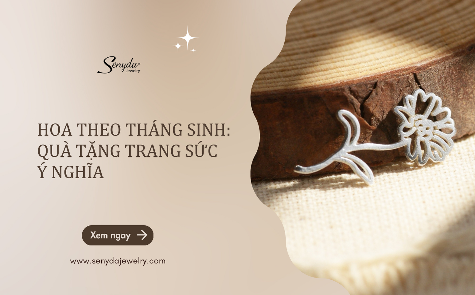 trang sức hoa theo tháng sinh