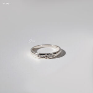 NC192-1 Nhẫn bạc Ý Senyda dấu cộng đá