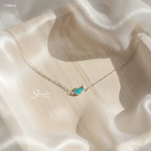 LT434 Lắc tay bạc Ý Senyda cá heo xanh