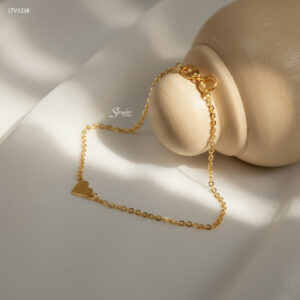 LTV1238 Lắc tay vàng Senyda mặt trái tim