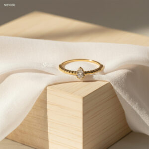 NHV050 Nhẫn vàng Senyda giọt nước tấm