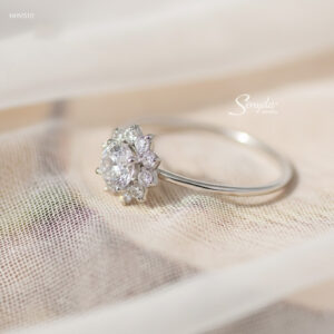 NHV510 Nhẫn vàng Senyda hoa 8 cánh đá