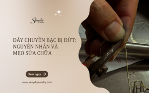 Dây chuyền bạc bị đứt