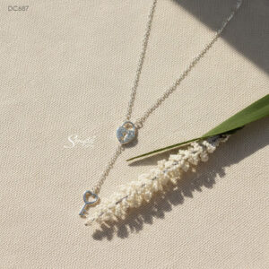 DC687 Dây chuyền bạc Ý Senyda chìa khóa trái tim trơn