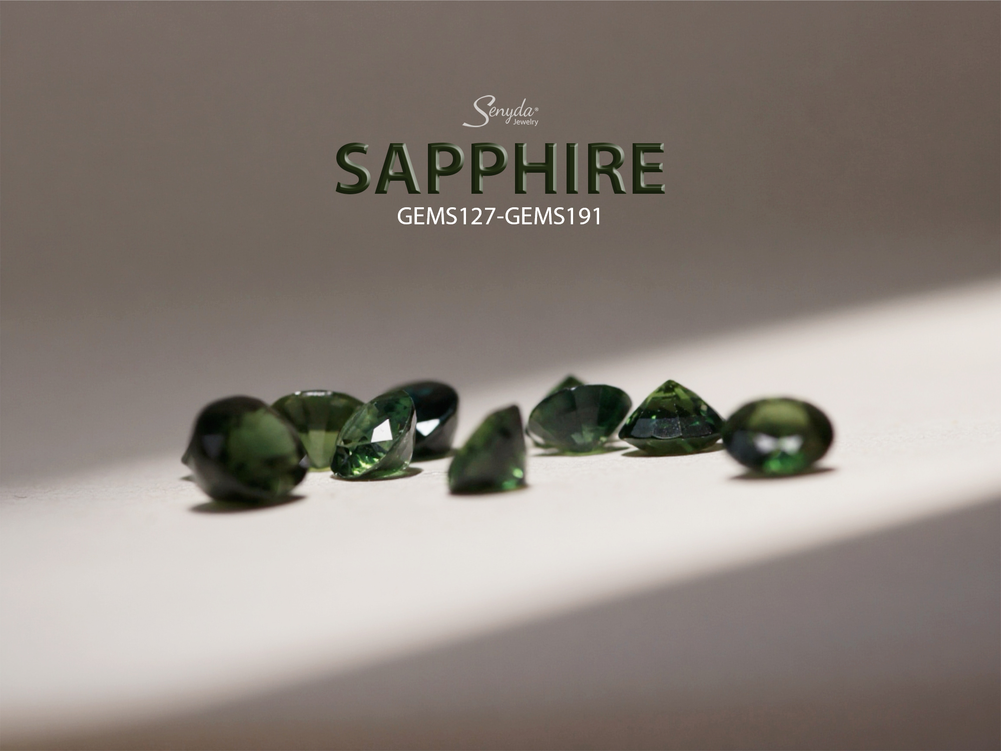GEMS127 Đá Sapphire xanh lá