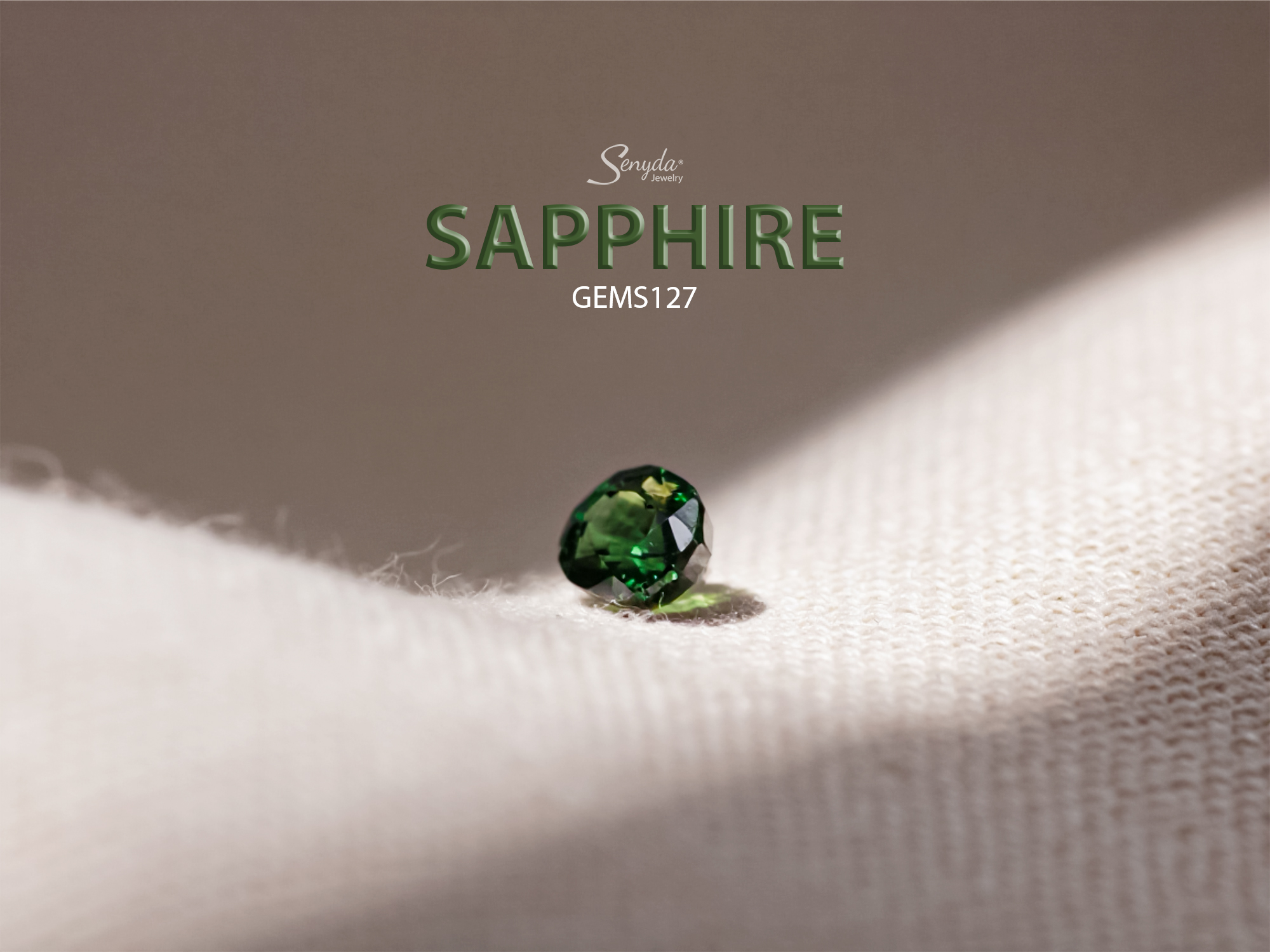 GEMS127 Đá Sapphire xanh lá