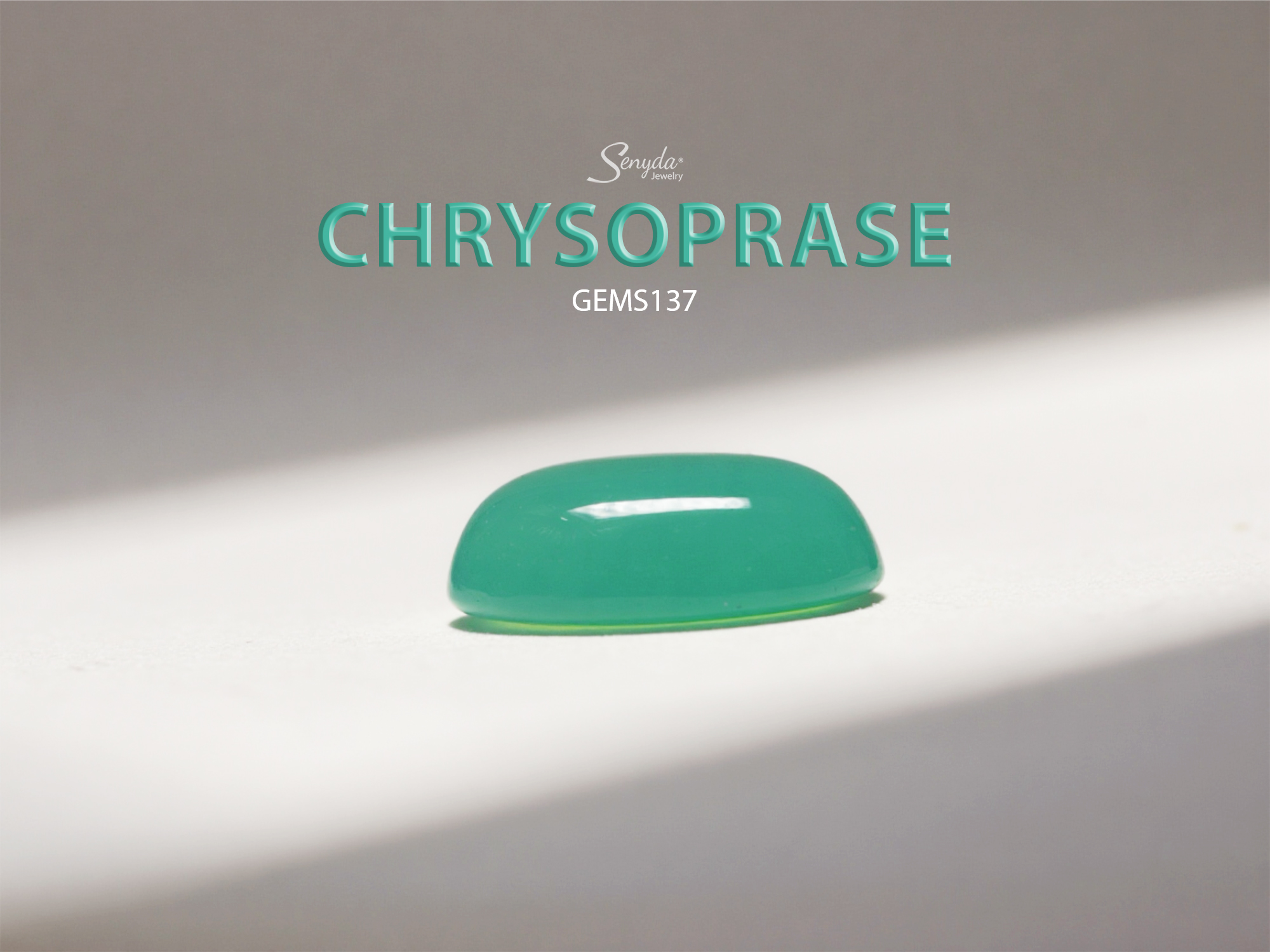 GEMS137 Đá Chrysoprase (Ngọc đế quang) oval