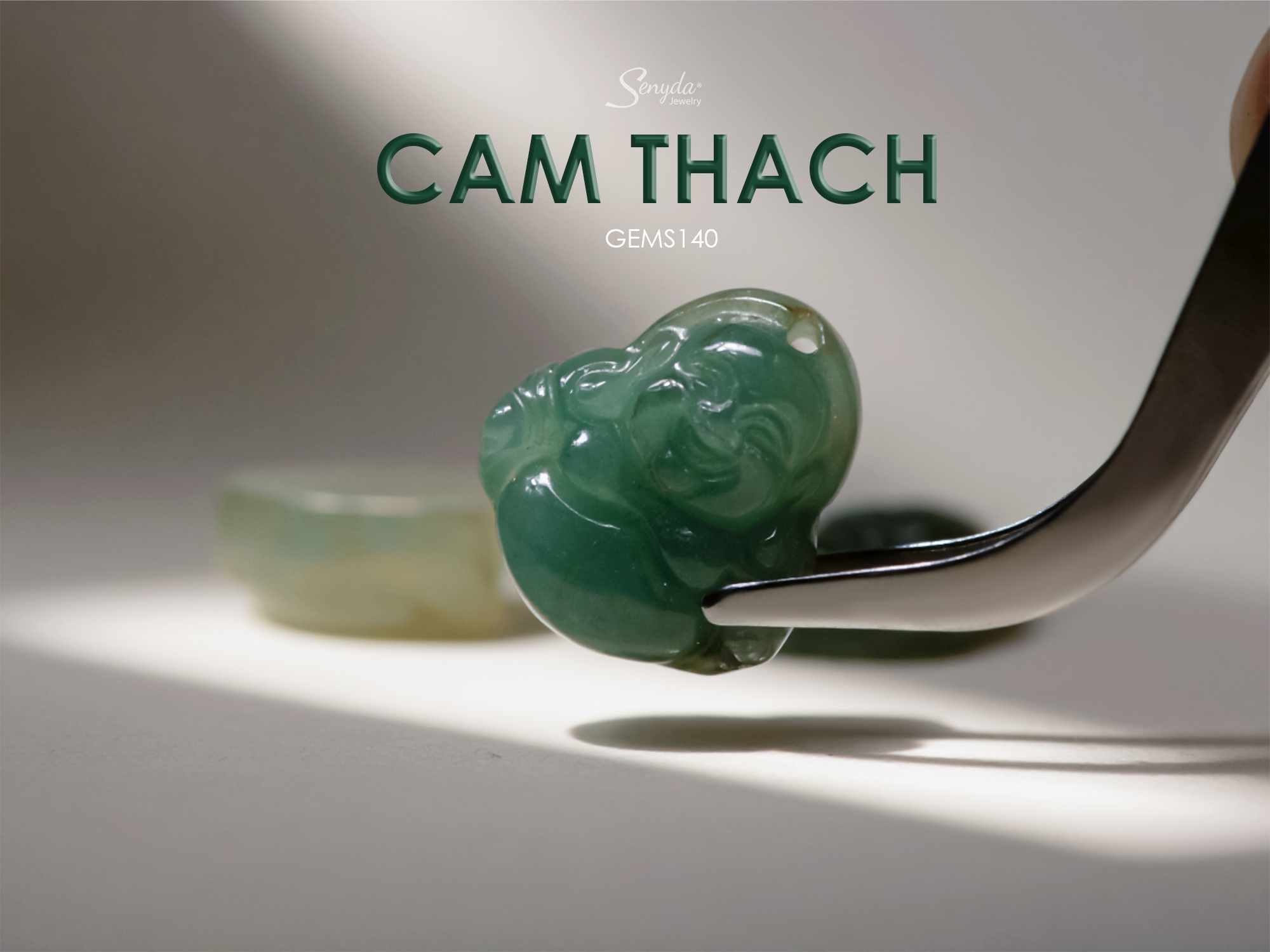 GEMS140 Mặt Phật Cẩm thạch