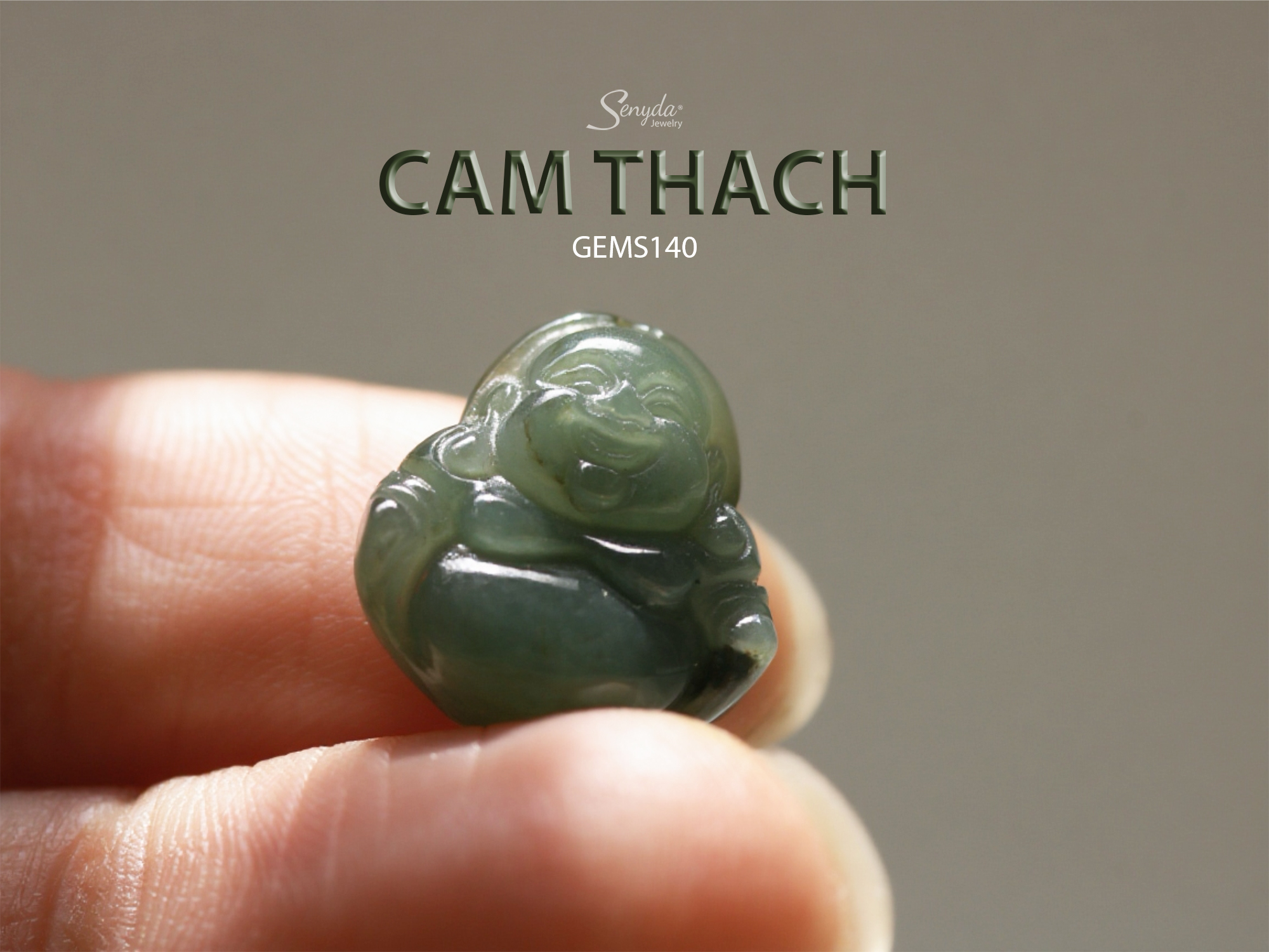 GEMS140 Mặt Phật Cẩm thạch
