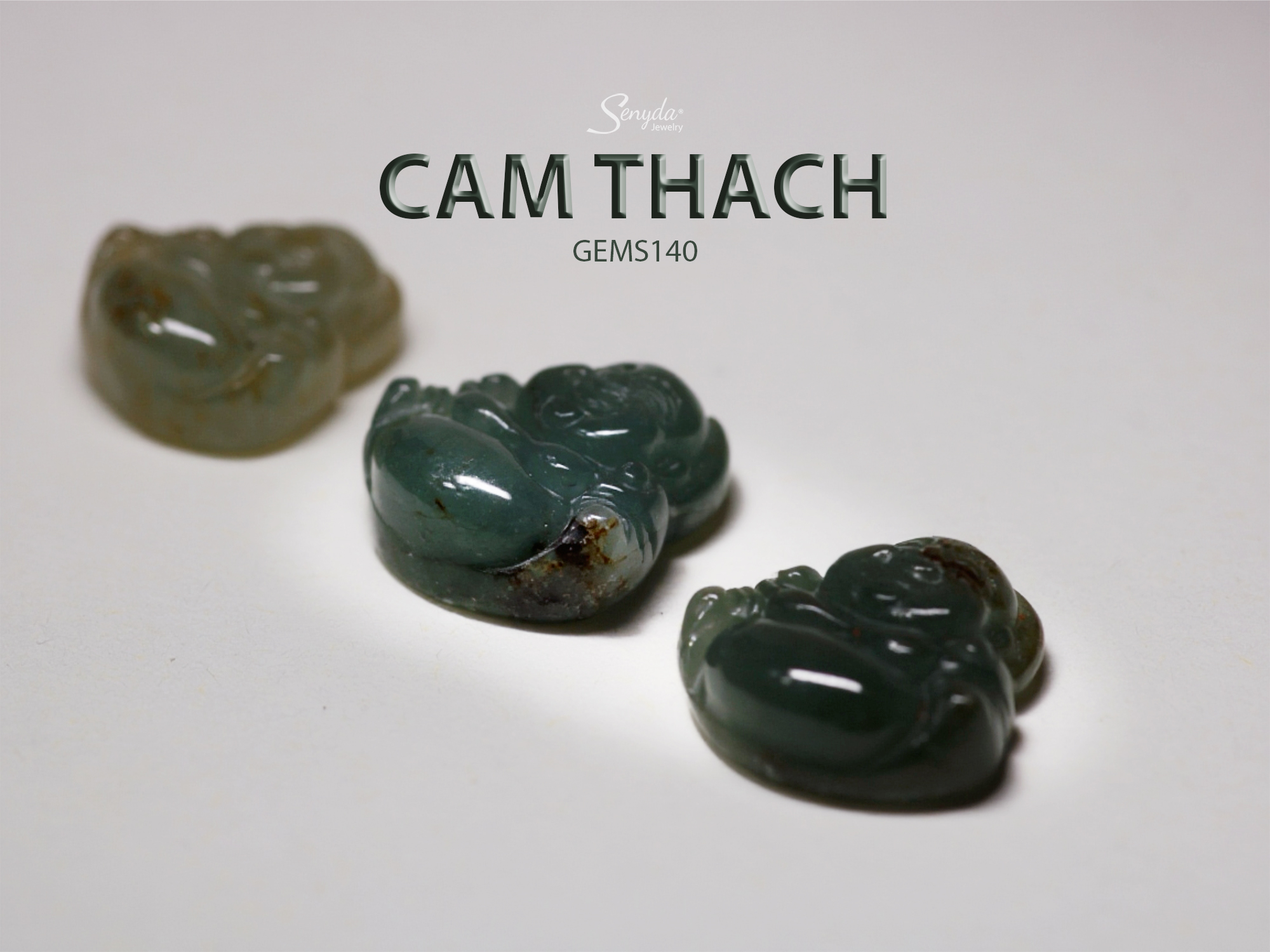 GEMS140 Mặt Phật Cẩm thạch - Ảnh 3
